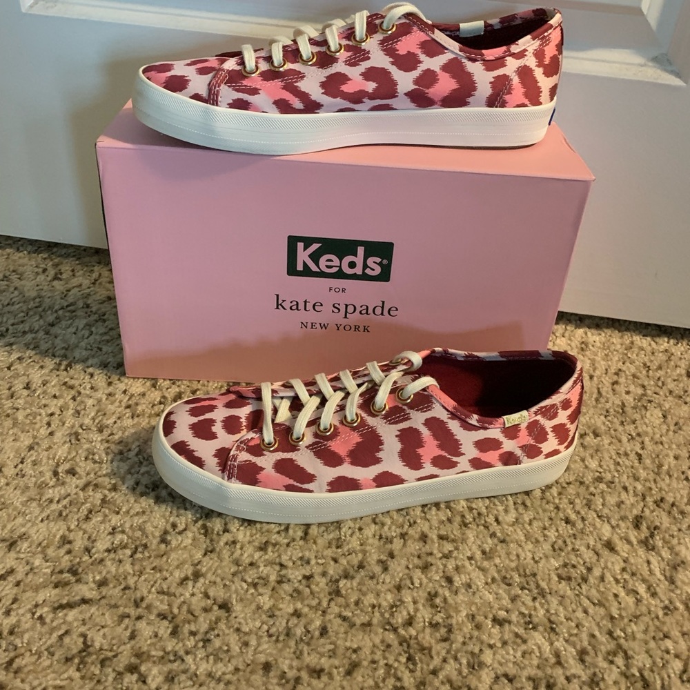 Keds for Kate Spade pink leopard sneakers